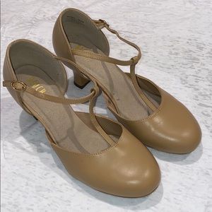 Bloch Split Flex Women US 10.5 Tan Dance